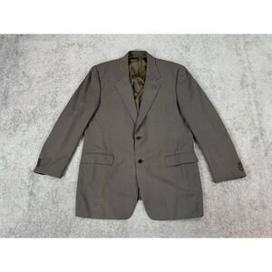 Canali Suit Jacket 46 L Taupe Wool Birdseye Luxury Designer Sport Coat Italy